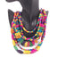 Retro Bohemian Multilayer Wood Beaded Long Necklace for Women