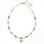 Retro Ethnic Geometric Tiger Eye Stone Beaded Women's Necklace