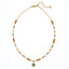 Retro Ethnic Geometric Tiger Eye Stone Beaded Women's Necklace