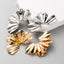 Retro Geometric Irregular Alloy Stud Earrings - Gold & Silver Plated Fashion Design