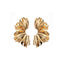 Retro Geometric Irregular Alloy Stud Earrings - Gold & Silver Plated Fashion Design