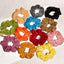 Retro Candy Color Gold Velvet Scrunchie Hair Tie