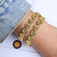 Retro Fashion Gold-Plated Adjustable Copper Bracelet