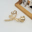 Retro Heart Rose Metal Hair Claw Clip