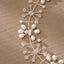 Retro Floral Ceramic Pearl Hair Band for Bridal and Special Occasions