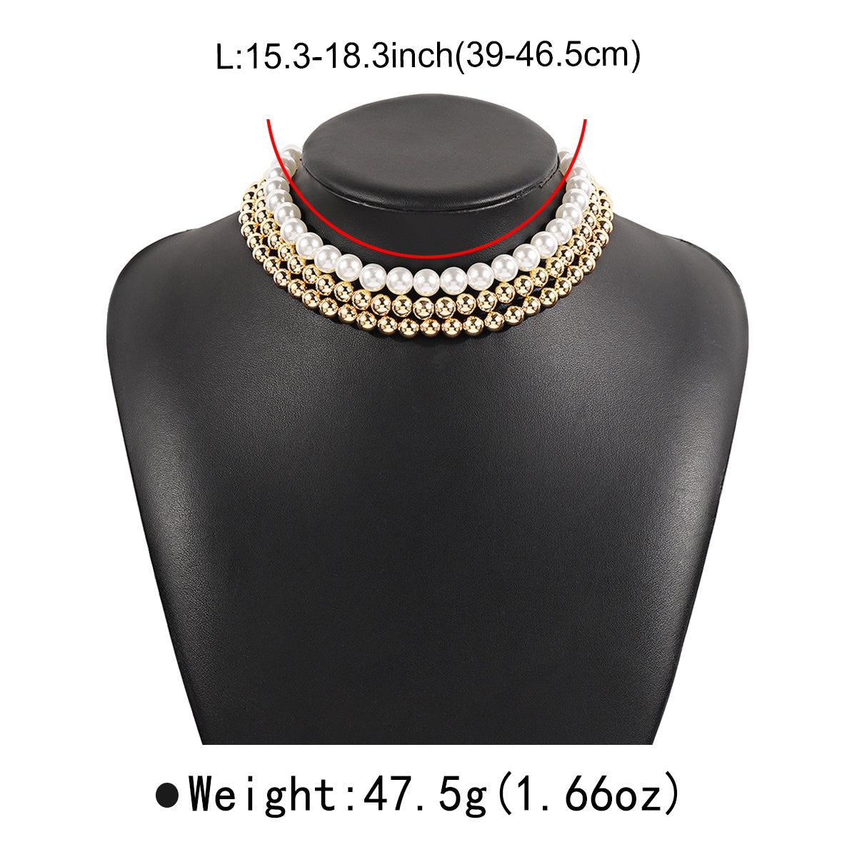 Retro French Style Pearl Imitation Pearl Wholesale Layered Necklaces