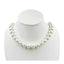 Vintage French Style Pearl Necklace - Elegant Creamy Round Shell Pearls