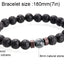 Retro Geometric Volcanic Rock Beaded Bracelet for Men