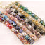 Retro Geometric Crystal Hair Band with Colorful Braided Design