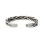 Retro Geometric Silver Plated Men's Braided Cuff Bracelet