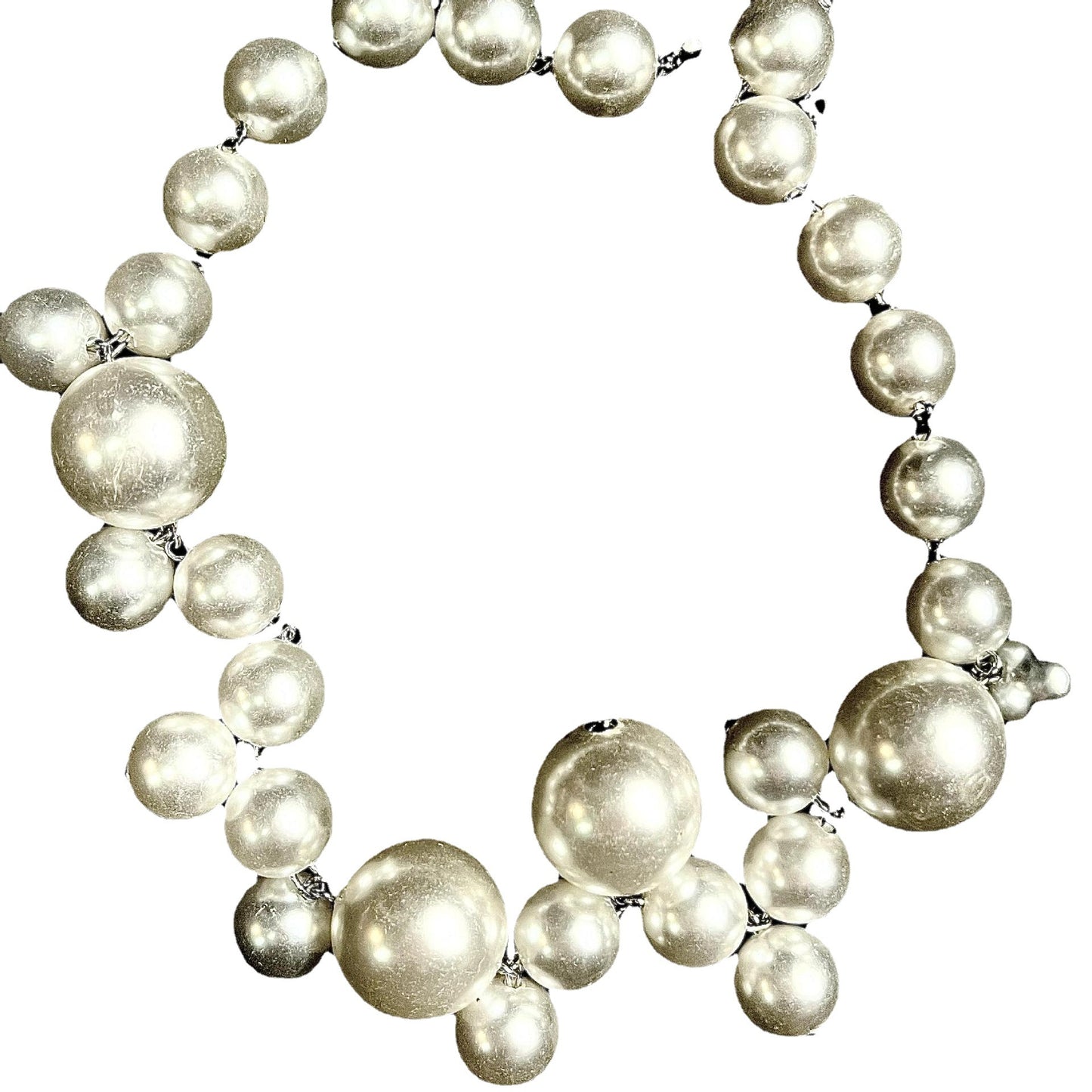 Retro Bohemian Pearl Statement Necklace for Women