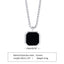 Retro Black Geometric Titanium Steel Pendant Necklace for Men