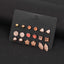 Retro Gold Earrings Set - 9 Pairs Minimalist Vintage Studs Collection