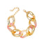 Retro Gradient Color Resin UV Chain Bracelet - Personalized Design Women's Fashion Accessory