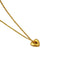 Retro Heart Shape Gold Plated Brass Pendant Necklace