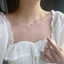 Vintage Emerald Gold-Plated Clavicle Chain Necklace in S925 Silver