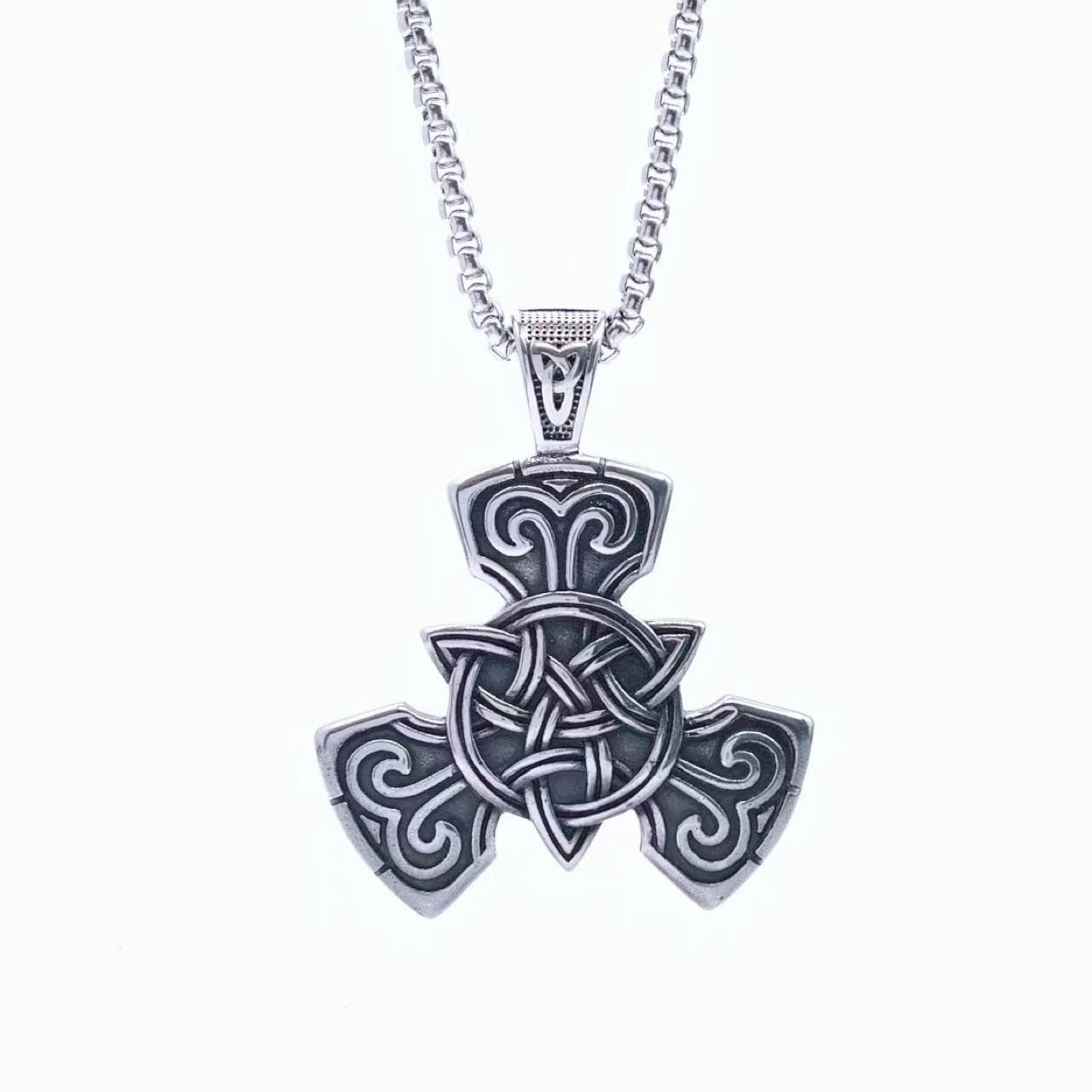 Retro Celtic Knot Stainless Steel Men's Pendant Necklace