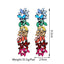 Retro Bohemian Gradient Rhinestone Gemstone Women's Drop Earrings