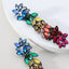 Retro Bohemian Gradient Rhinestone Gemstone Women's Drop Earrings
