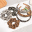 Retro Leopard Print Hairband Scrunchie for Women