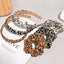 Retro Leopard Print Hairband Scrunchie for Women