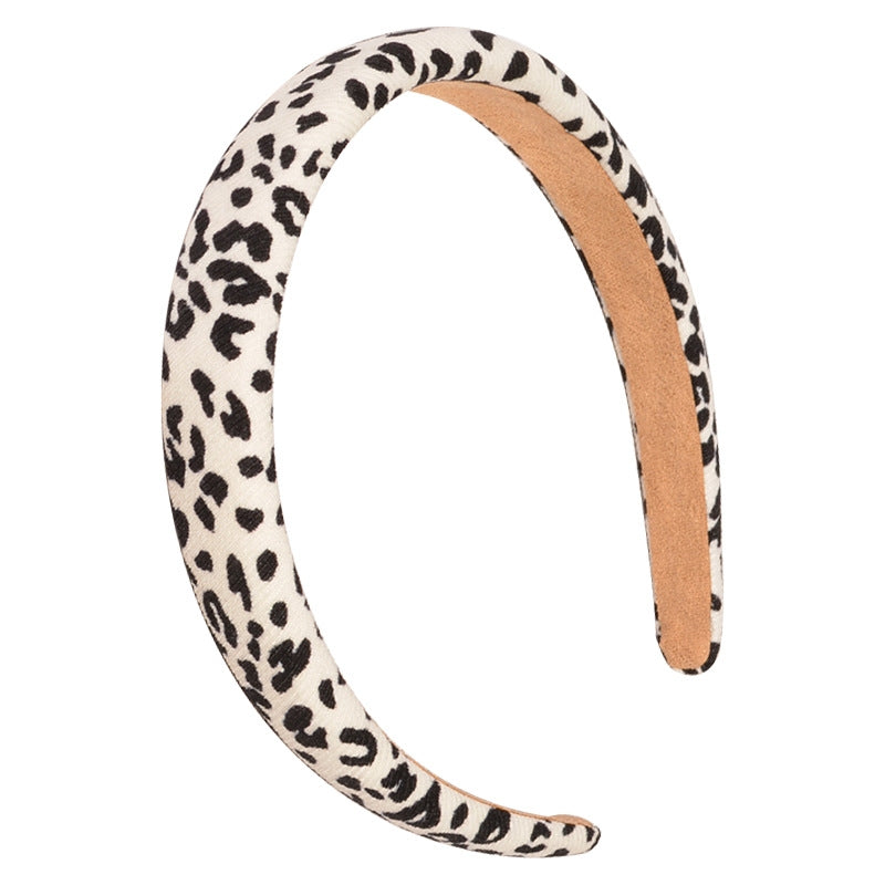 Retro Leopard Print Hairband Scrunchie for Women