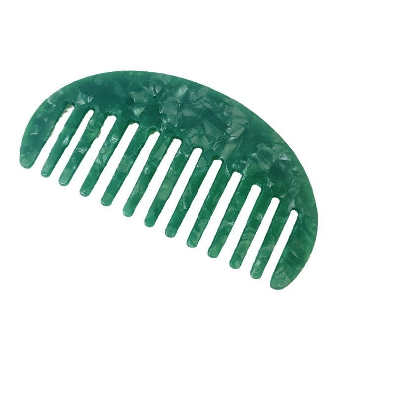 Retro Vintage Acetate Wide Tooth Hair Comb for Women