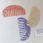 Retro Vintage Acetate Wide Tooth Hair Comb for Women