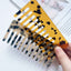 Retro Acrylic Marble Hair Comb - Anti-Static Ink Texture Hairdressing Tool for Women