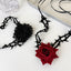 Retro Modern Rose Thorn Choker Necklace for Women