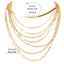 Retro Multi-layer Geometric Gold Statement Necklace for Women