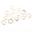 Retro Opal Crown & Diamond Star Moon 13-Piece Ring Set