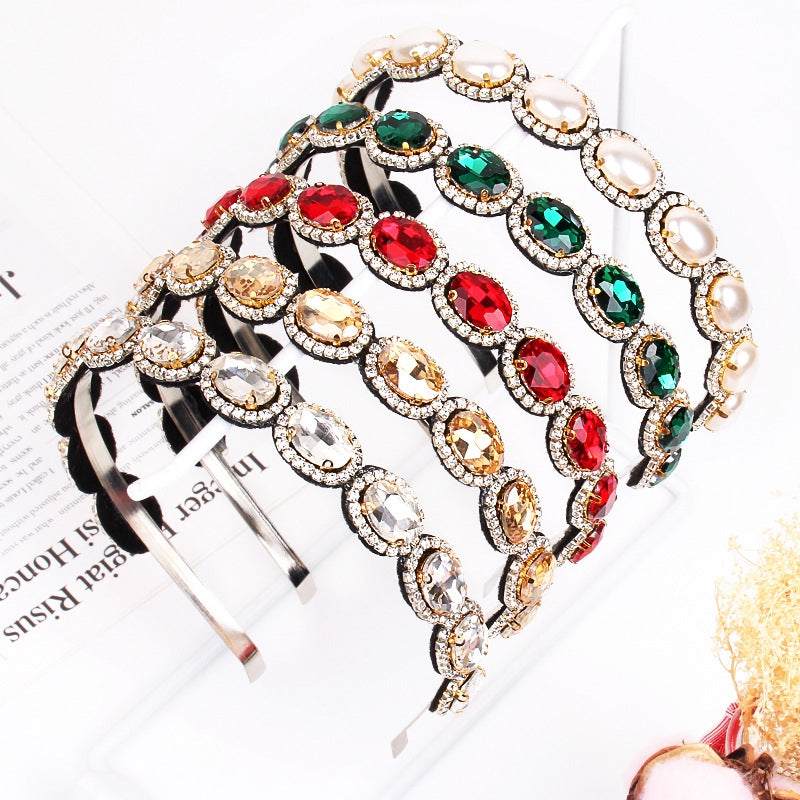 Retro Crystal Rhinestone Hairband