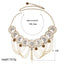 Retro Geometric Rhinestone Tassel Chain Belt for Women
