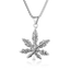 Retro Punk Maple Leaf Stainless Steel Men's Pendant Necklace