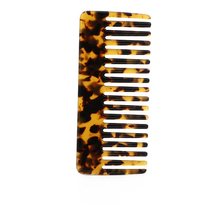 Retro Floral Acetate Hair Comb - Ins Style Rectangle Pattern