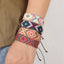 Retro Rhombus Ethnic Style Cotton Rope Hand-Woven Bracelet