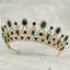 Retro European Bridal Zircon Crystal Crown Hair Accessory