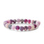 Retro Round Beaded Natural Stone Matte Finish Unisex Bracelet Set