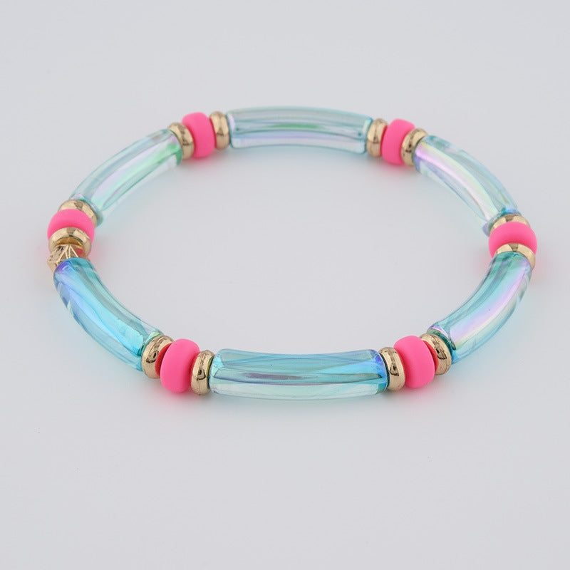 Retro Bohemian Acrylic Beaded Women's Bracelet