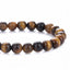 Retro Round Tiger Eye Beaded Unisex Bracelet