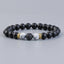 Retro Volcanic Rock Agate & Lava Stone Aromatherapy Unisex Bracelet