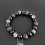 Retro Volcanic Rock Snowflake Stone Beaded Bracelets for Couples