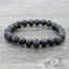 Retro Volcanic Lava Stone Beaded Unisex Yoga Bracelet