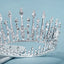 Retro Baroque Rhinestone Bridal Crown Headpiece