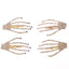 Retro Skull Hand Claw Rhinestone Hair Clip