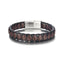 Retro Stainless Steel Magnetic Buckle Men's Leather Bracelet