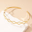 Retro Geometric Gold Plated Women's Choker Necklace