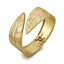 Retro Silver Leaf Adjustable Women's Bangle Bracelet
