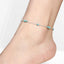 Retro Alloy Beaded Turquoise Women's Anklet
